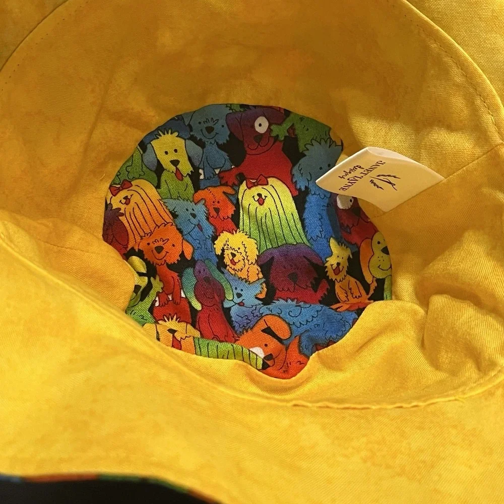 Bucket Hat DOGS Boys Girls Baby Kids Colorful JANET LAYNE Designs Sun Protection